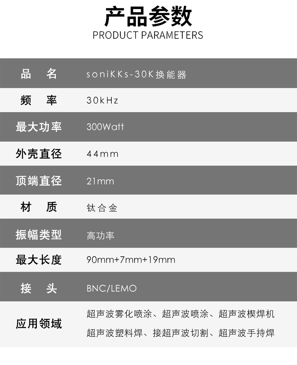 SoniKKs-30K换能器介绍
